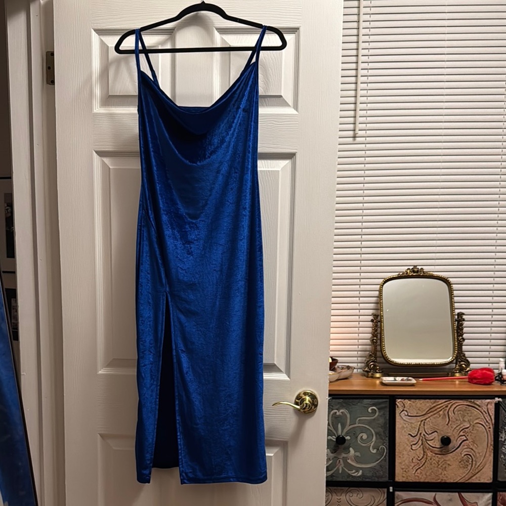 Blue Slip Dress NWOT
